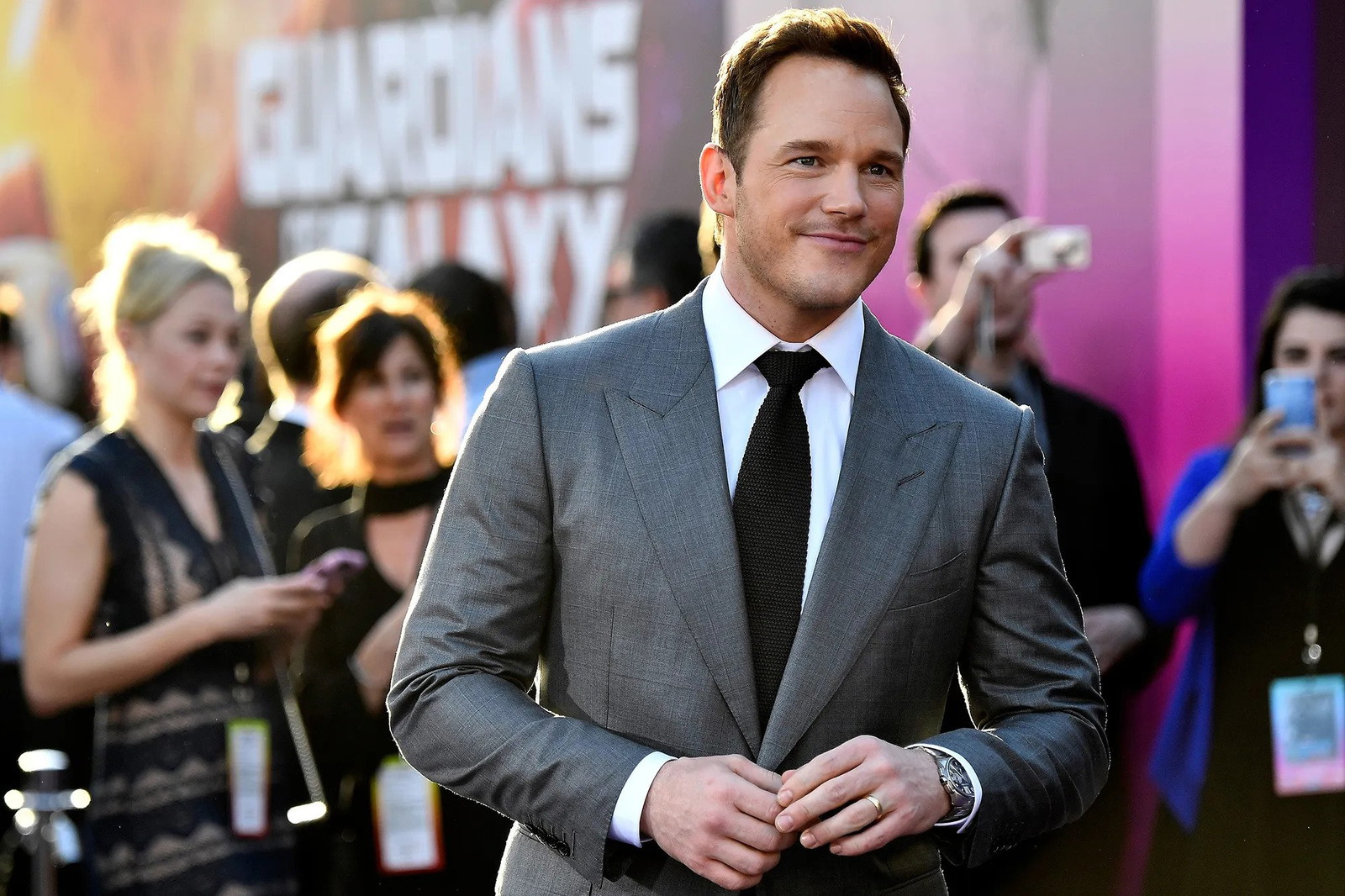 Chris Pratt in Guardians of the Galaxy vol. 2 premiere