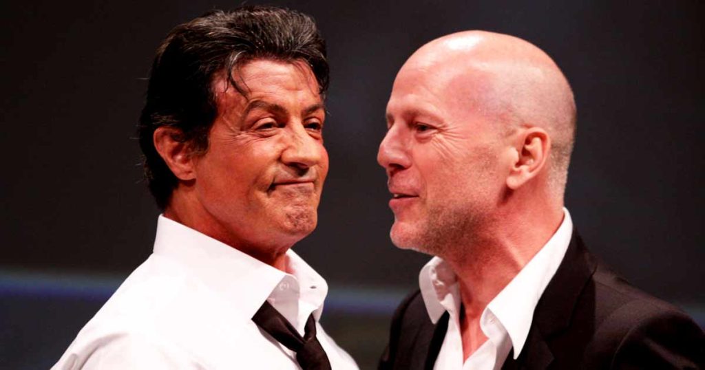 Sylvester Stallone and Bruce Willis 