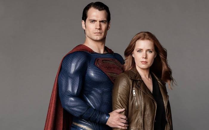 Henry Cavill as Superman and Amy Adams as Lois Lane