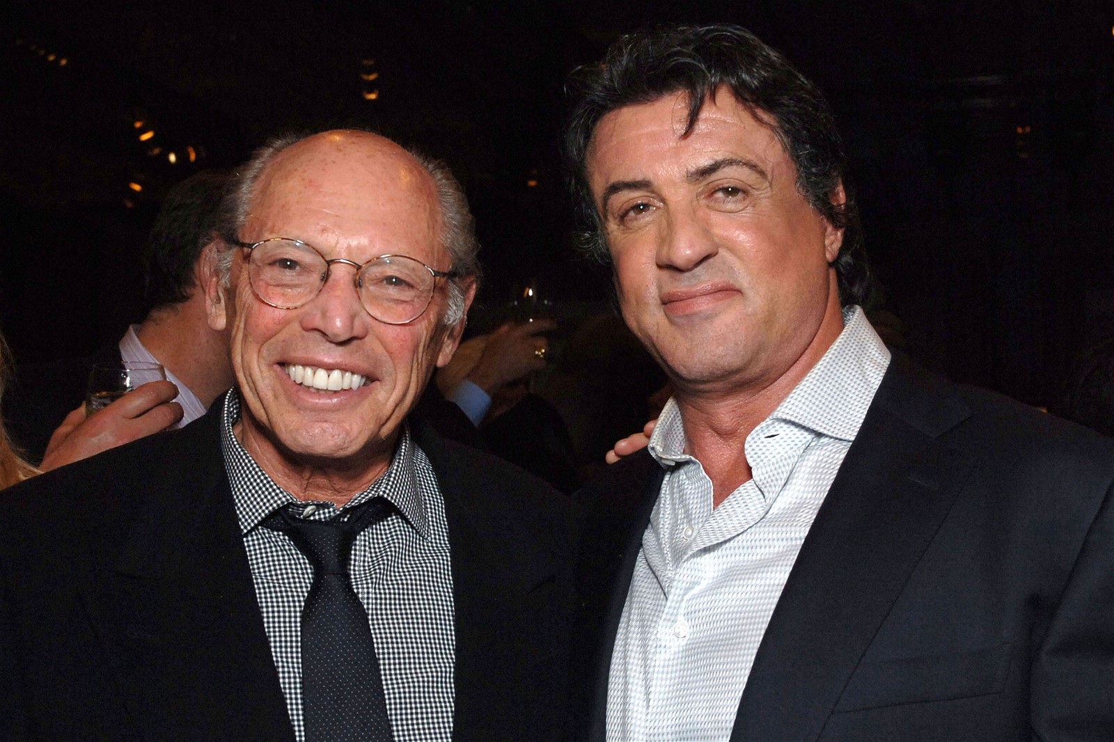 Producer Irwin Winkler and Sylvester Stallone 