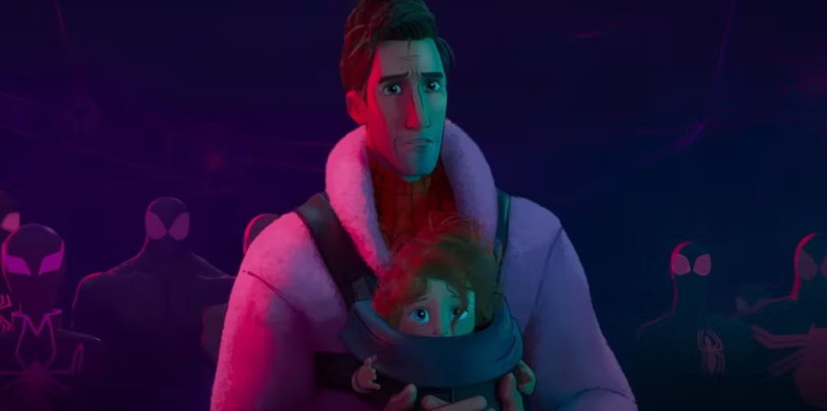 Peter Parker and Mayday Parker in Spider-Man: Across the Spider-Verse