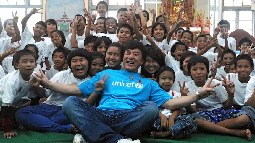 Jackie Chan gives back to society
