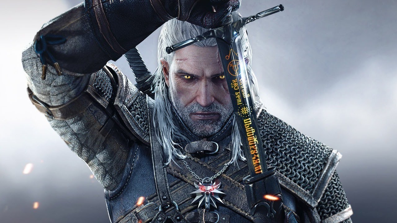 Geralt of Rivia in The Witcher game