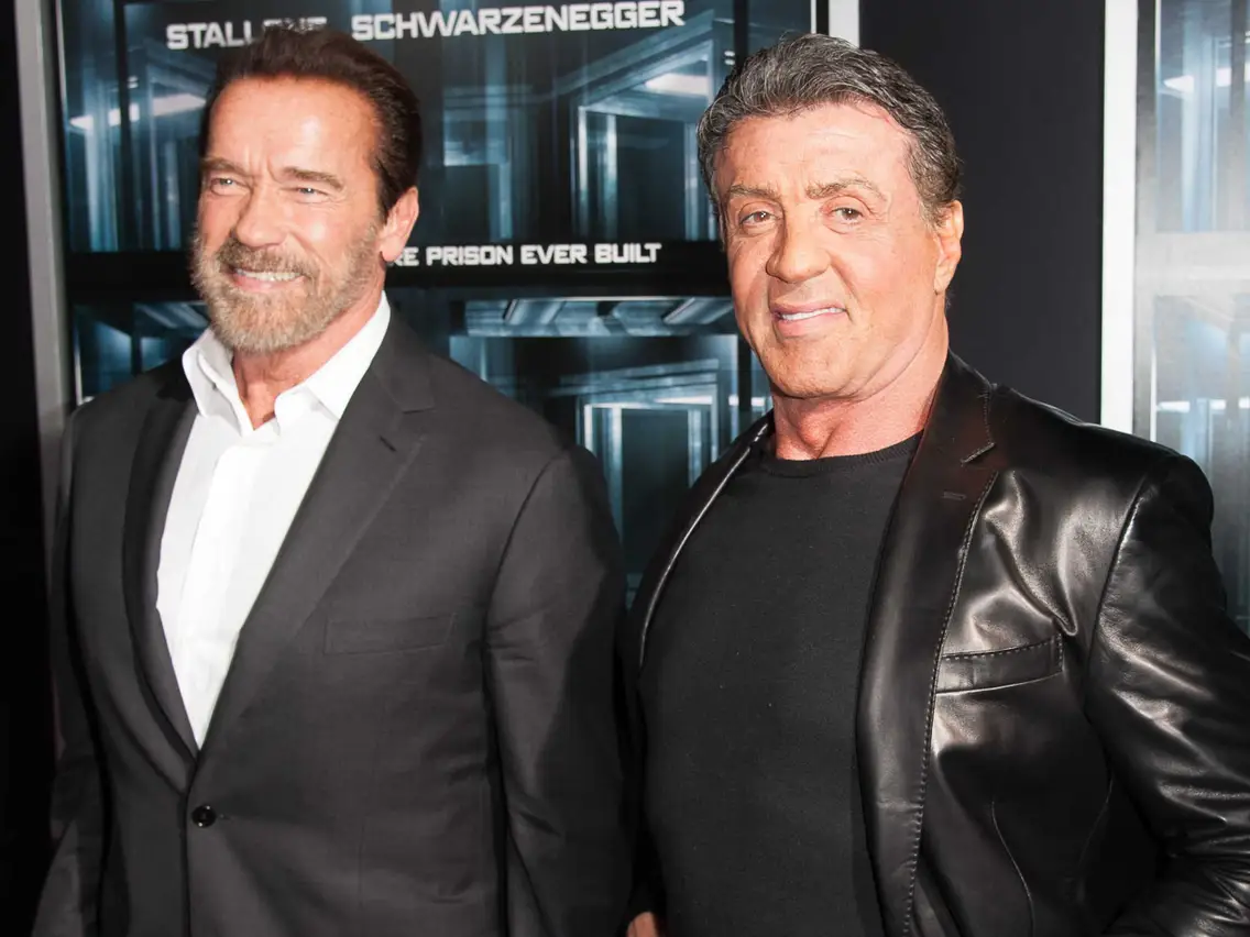 Arnold Schwarzenegger and Sylvester Stallone.