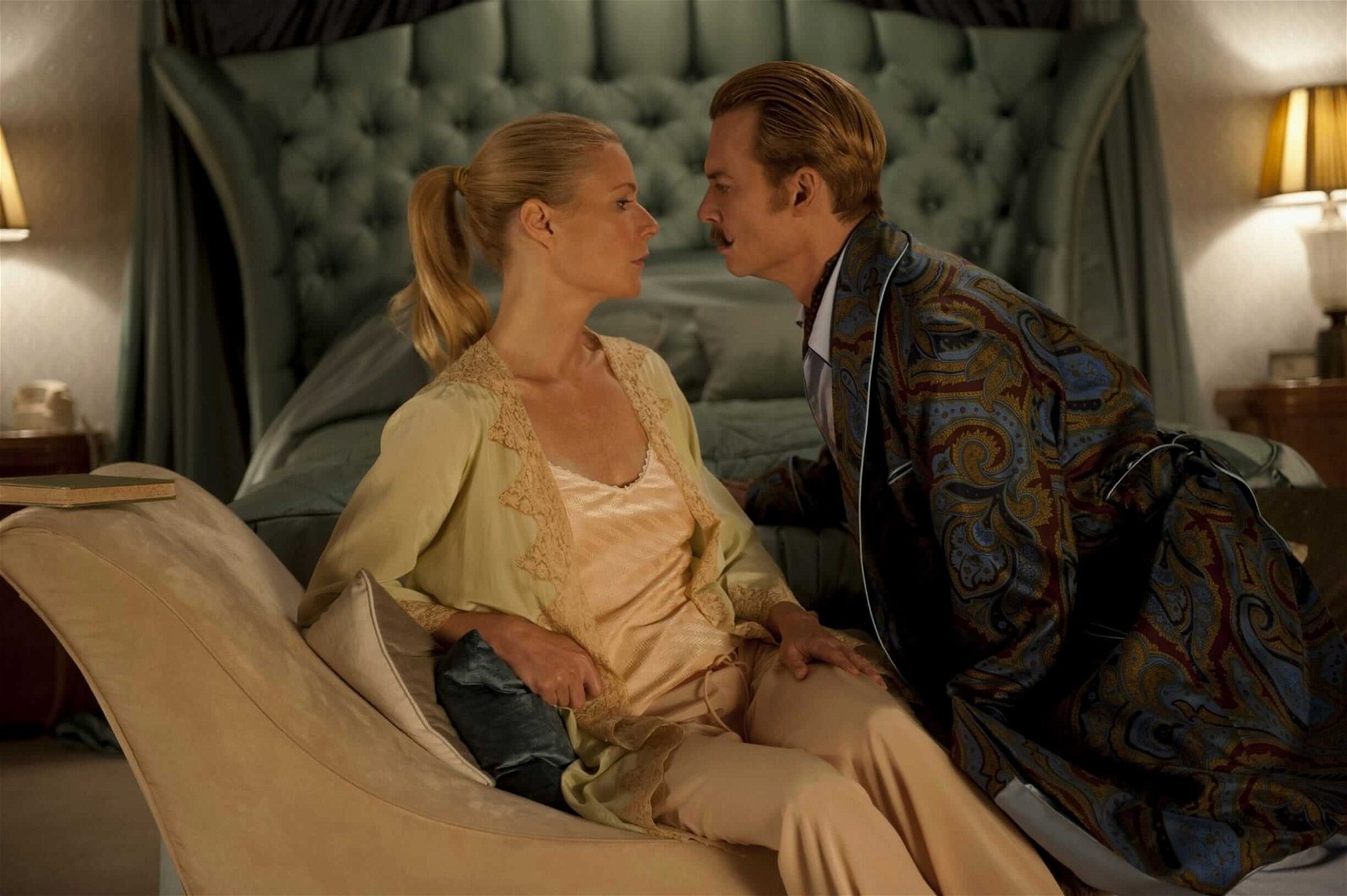 Gwyneth Paltrow and Johnny Depp in Mortdecai (2015)