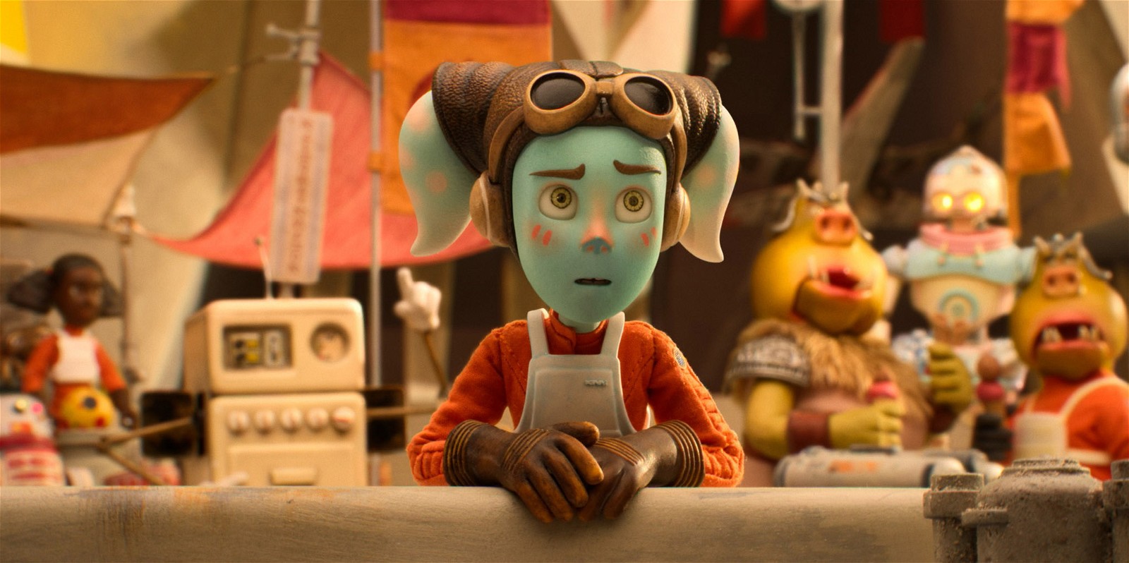 Anni in a scene from the "STAR WARS: VISIONS, Volume 2” short by Aardman, “I AM YOUR MOTHER”, exclusively on Disney+. ©2023 Lucasfilm Ltd. & TM. All Rights Reserved.