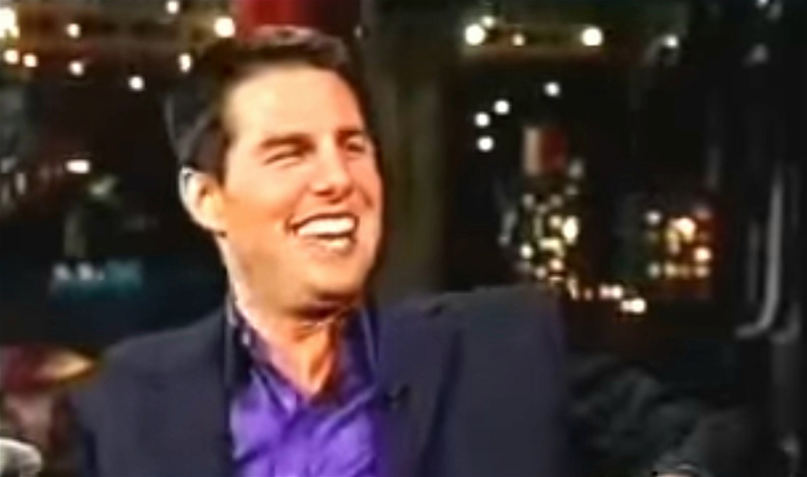 Tom Cruise laughs as he recalls the incident
