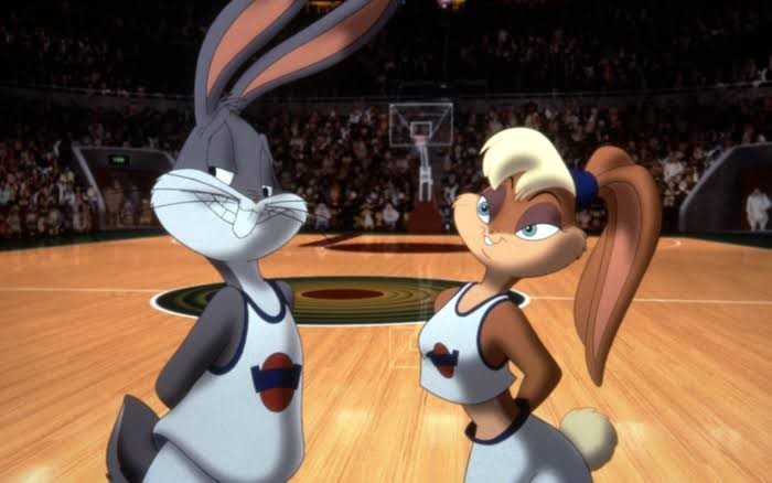 Bugs Bunny and Lola Bunny in Space Jam 1