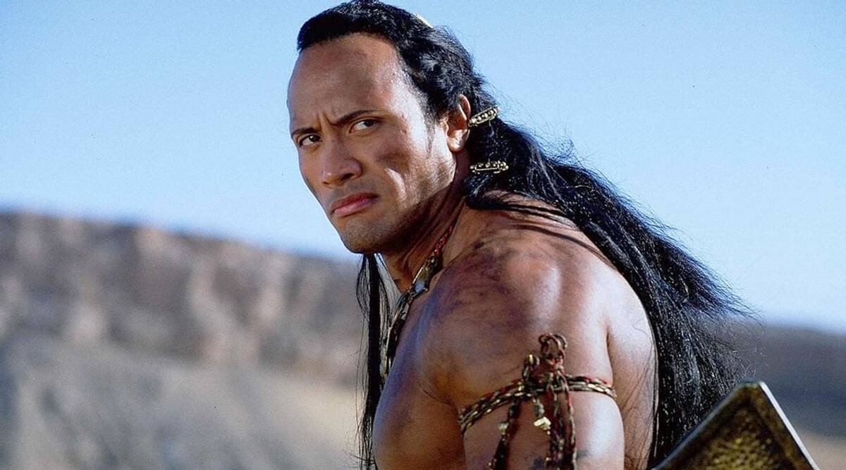 Dwayne Johnson in a still from The Scorpion King 