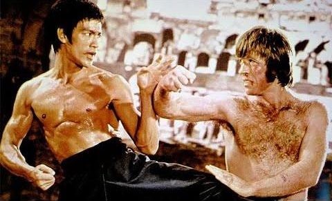 Bruce Lee and Chuck Norris in The Way of the Dragon
