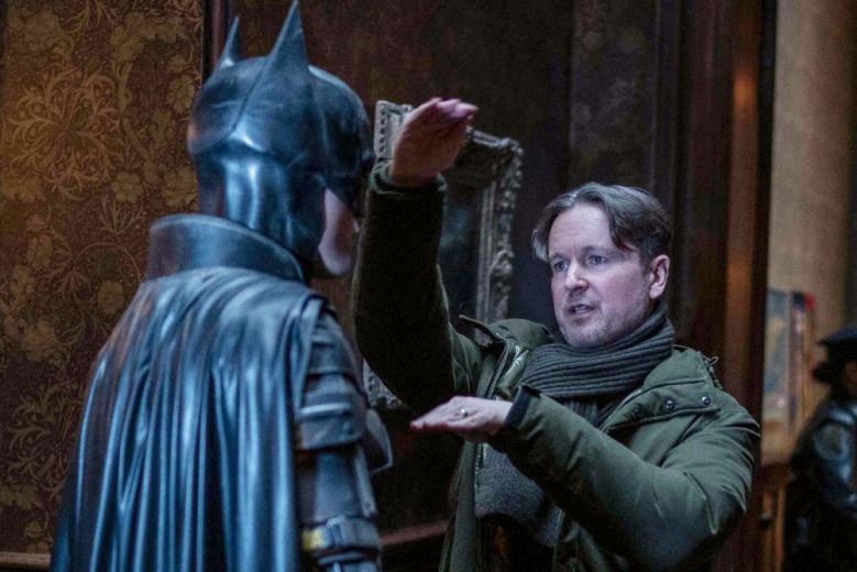 Matt Reeves on the sets of The Batman 