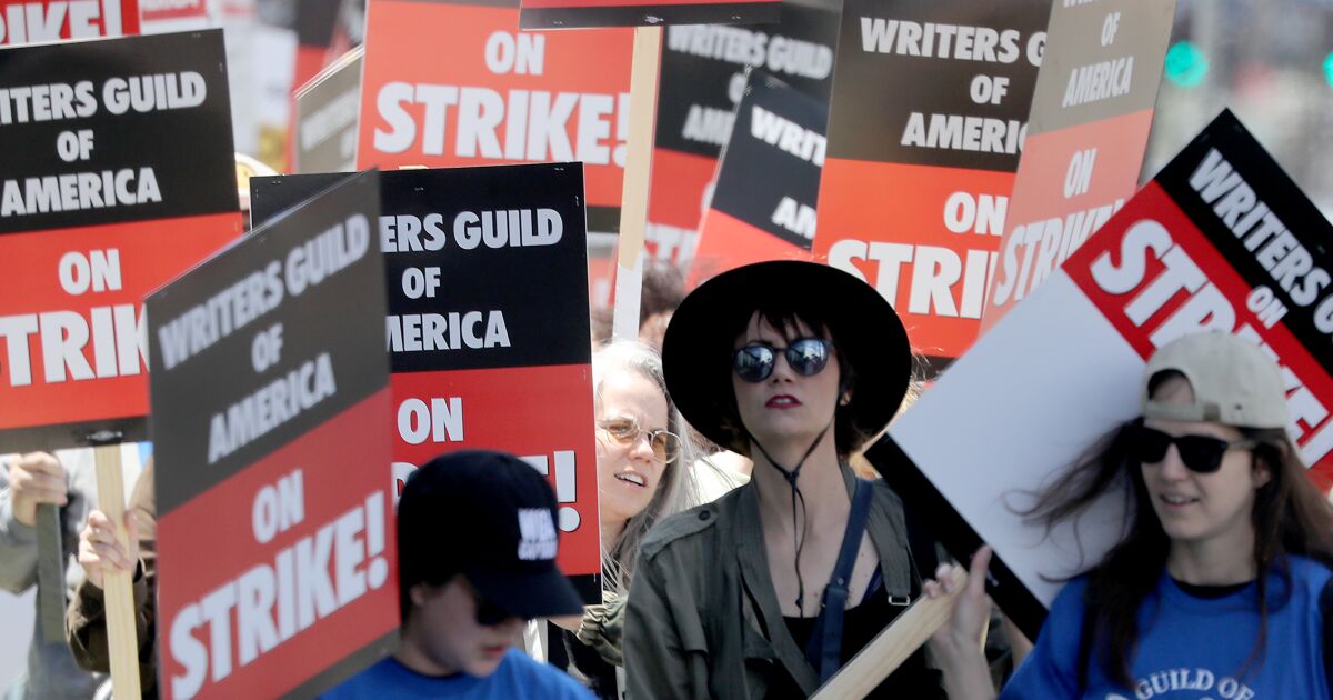 WGA protestors went on strike after failed negotiations