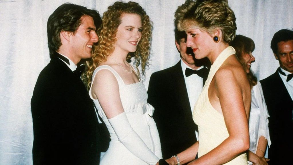 Tom Cruise with Nicole Kidman and Princess Diana