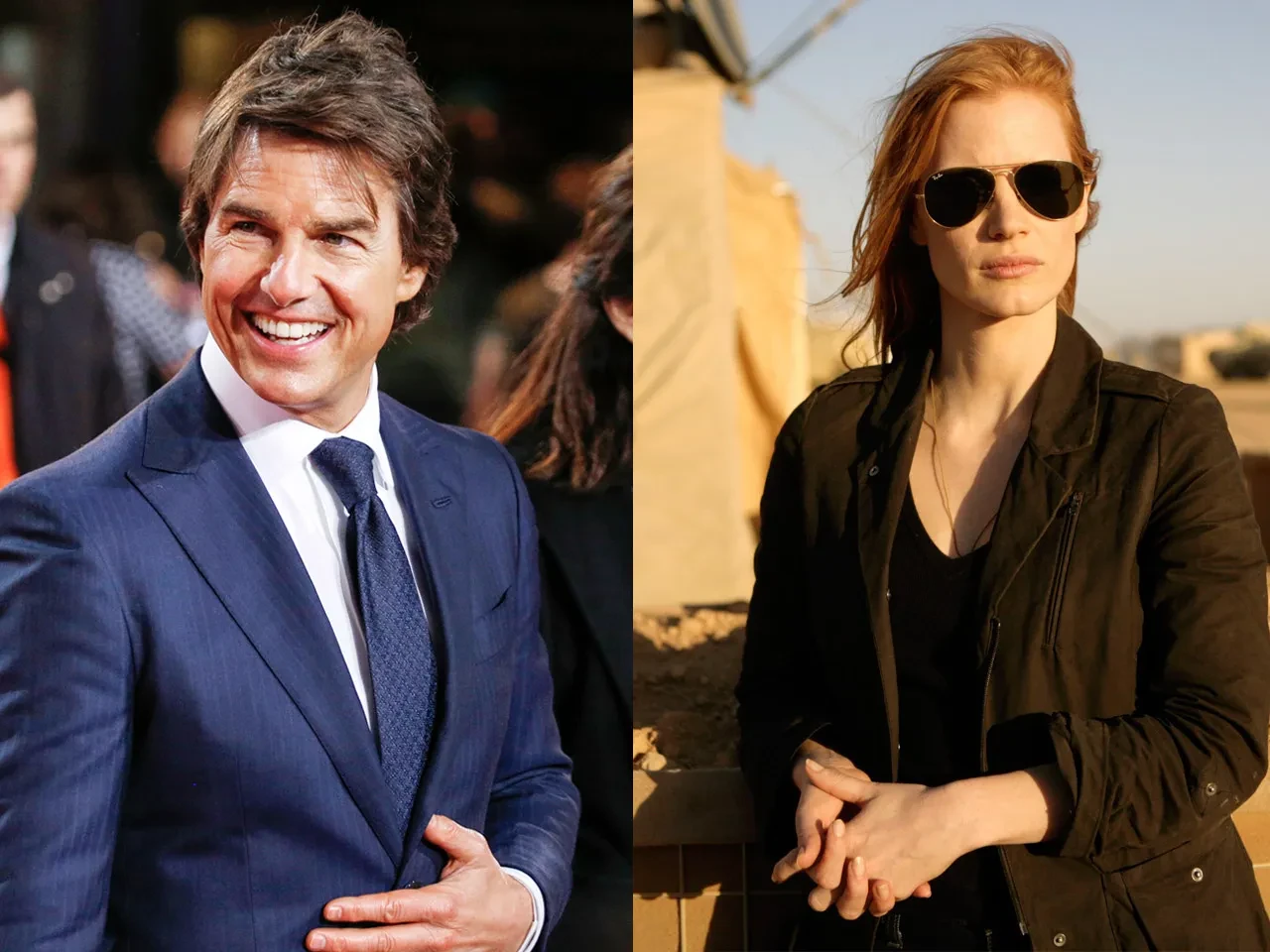 Tom Cruise and Jessica Chastain