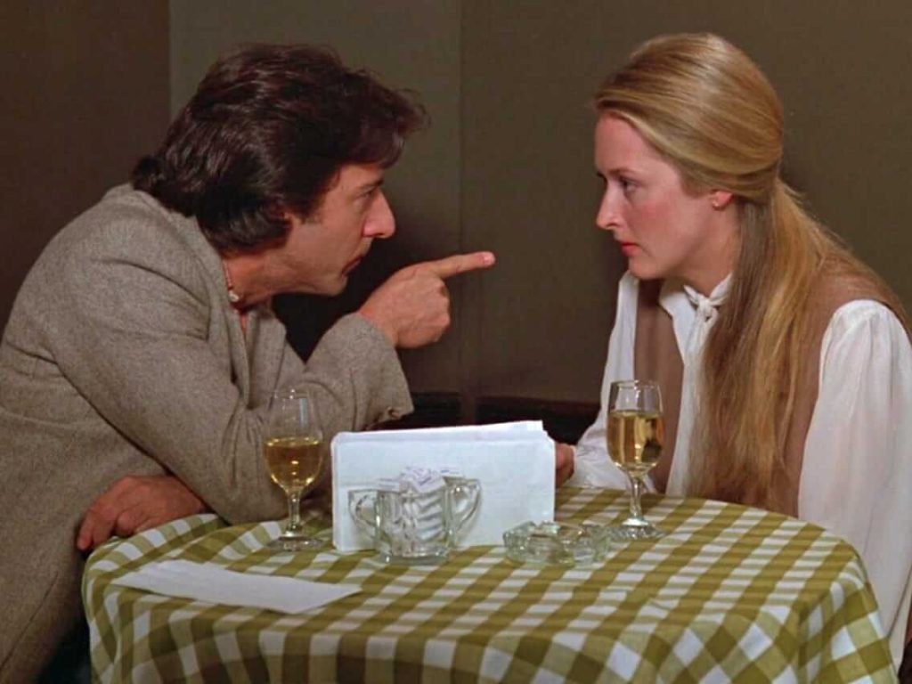 Meryl Streep and Dustin Hoffman in Kramer Vs. Kramer (1979)