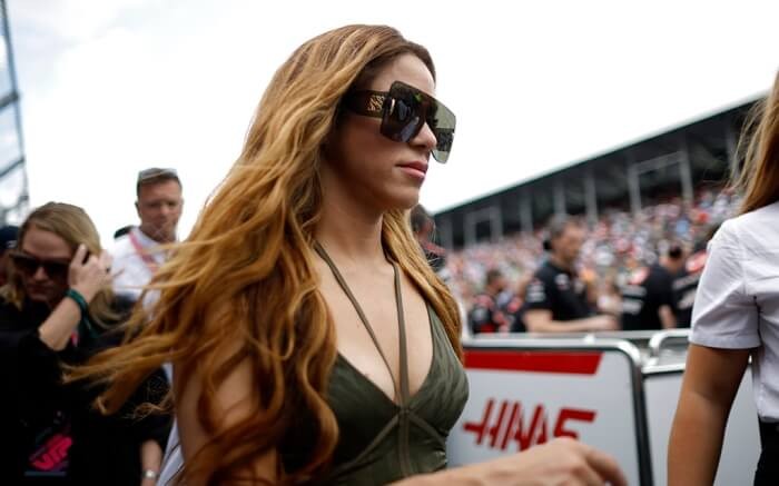Shakira at the Miami Grand Prix