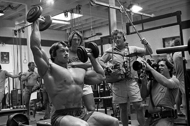 Arnold Schwarzenegger in Pumping Iron 