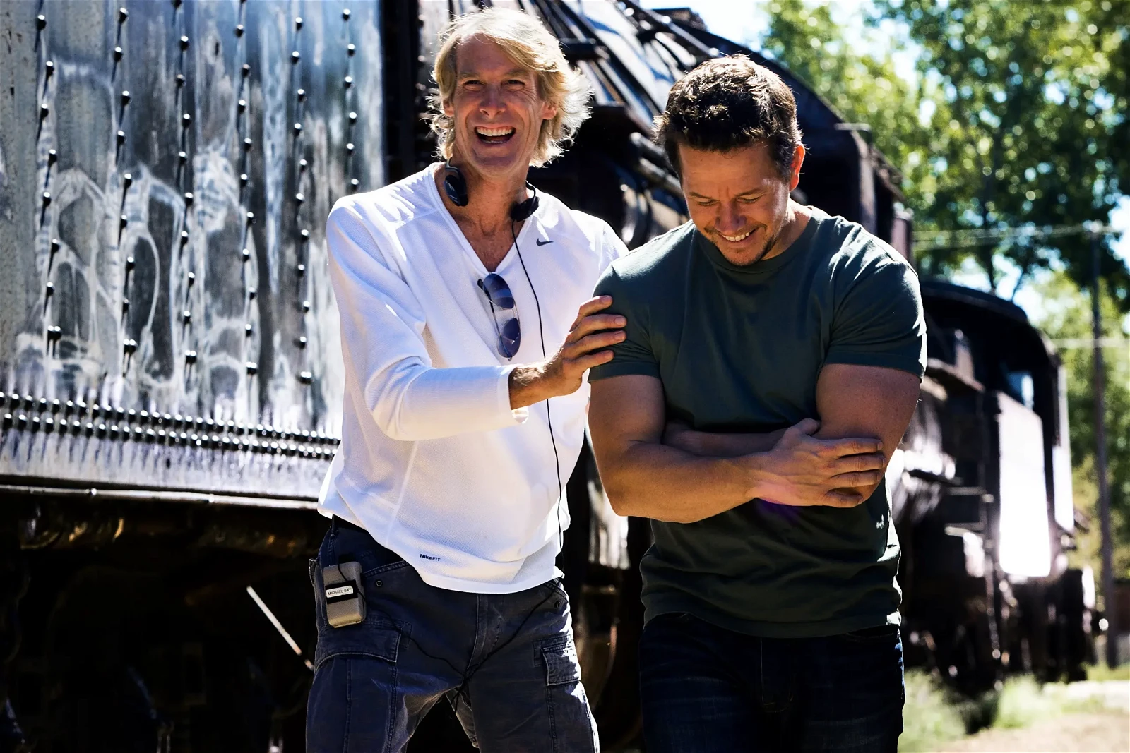 Michael Bay and Mark Wahlberg