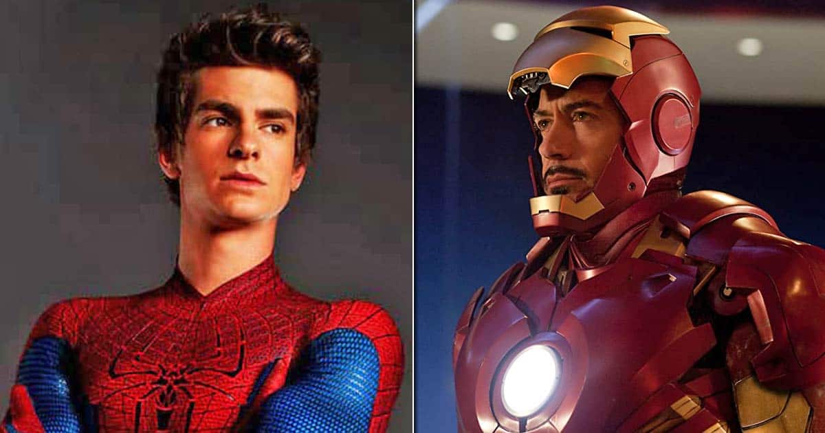 Andrew Garfield's Spider-Man and Iron Man