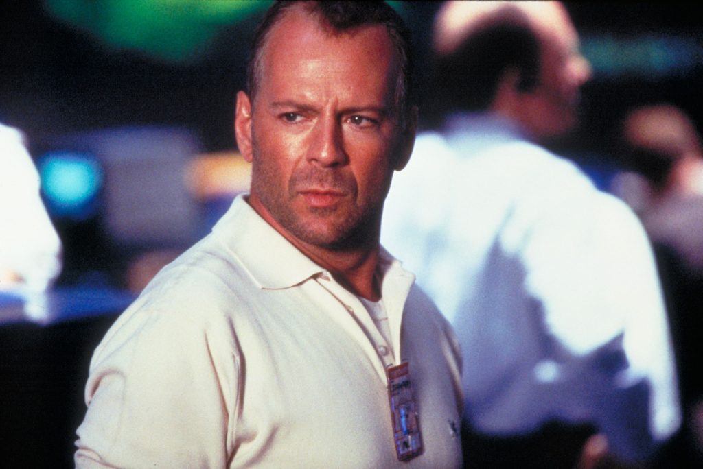 Bruce Willis in a still from Armageddon