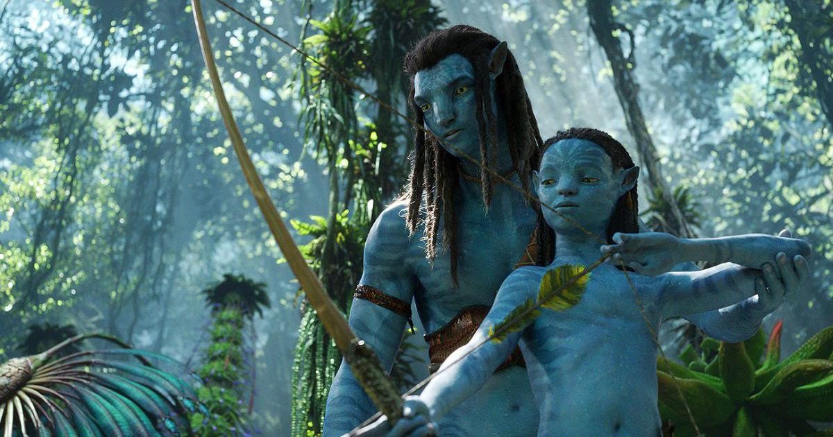 Sam Worthington and Zoe Saldana in Avatar