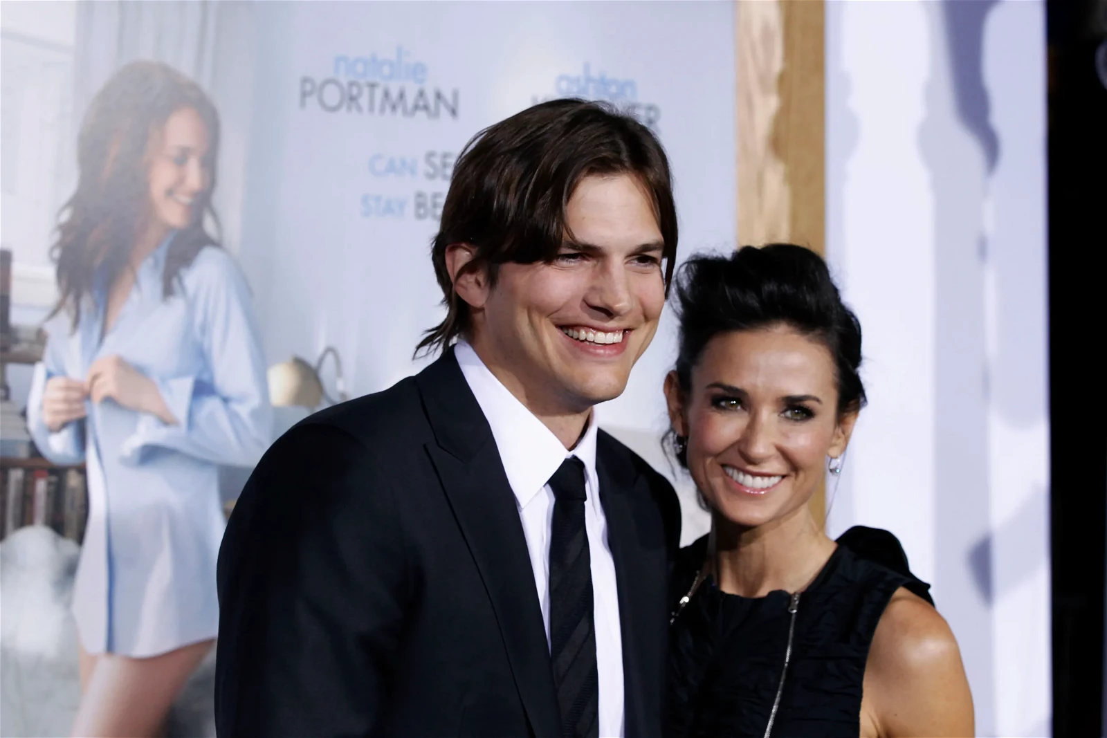 Ashton Kutcher and Demi Moore at the premiere for No Strings Attached