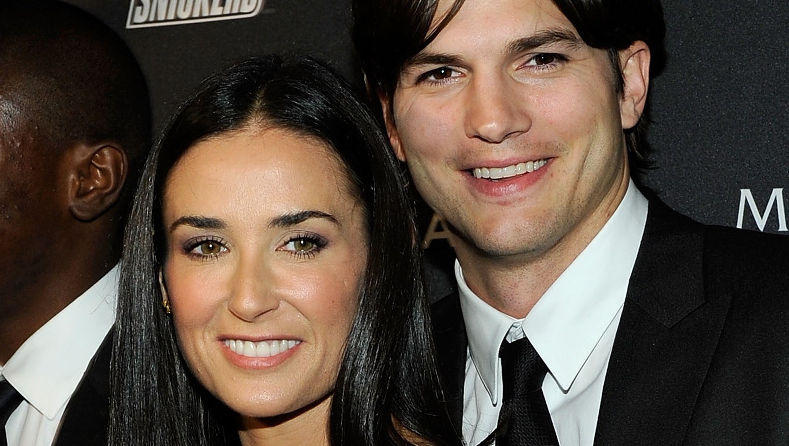 Demi Moore and Ashton Kutcher at the red carpet for Smokers