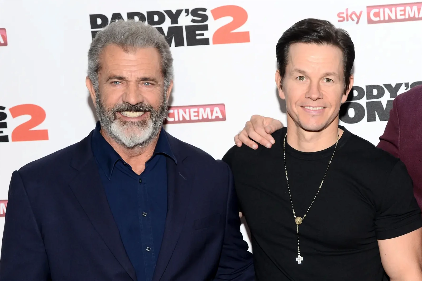 Mel Gibson with Mark Wahlberg