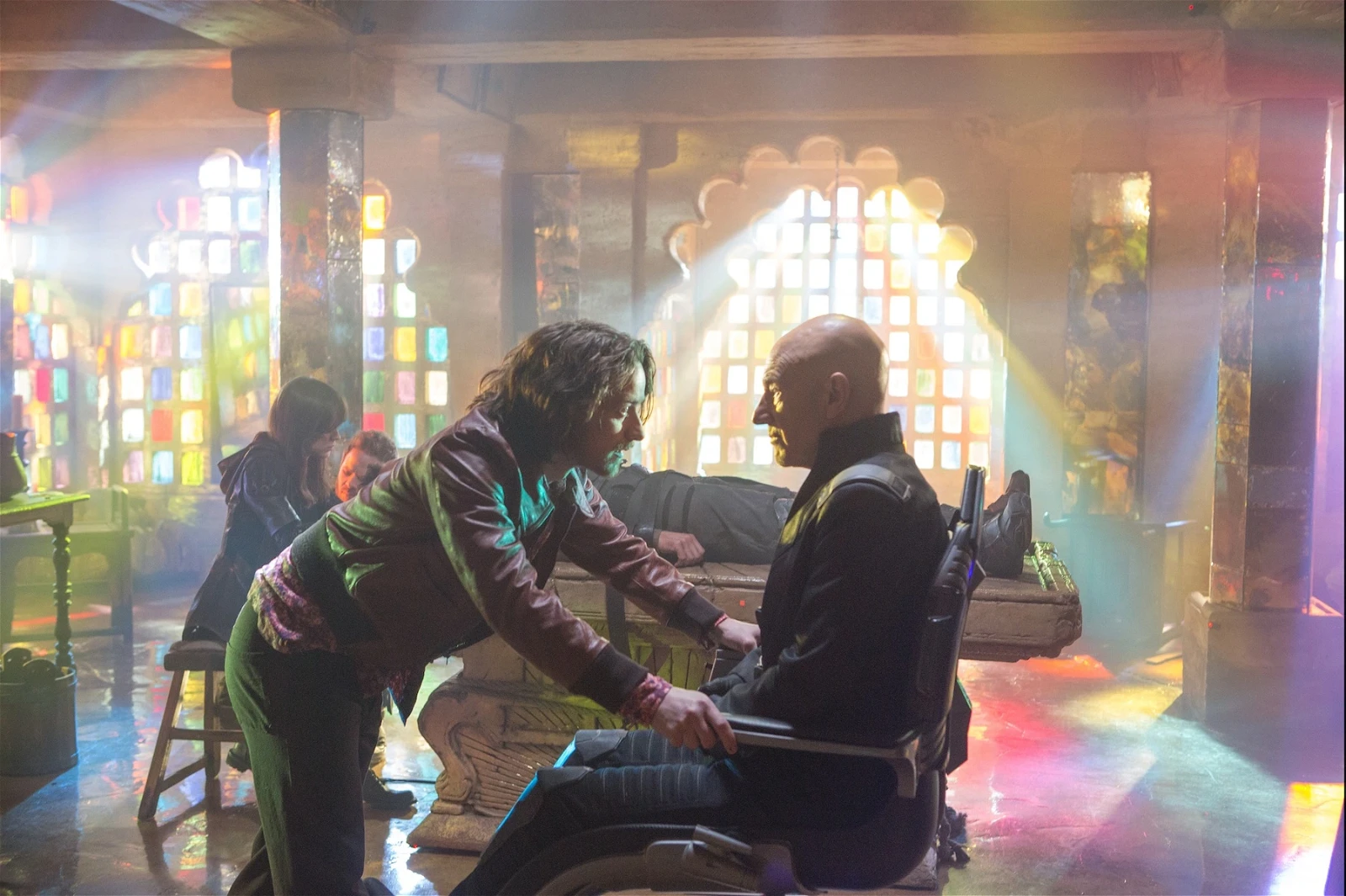 James McAvoy and Patrick Stewart in a still from Days of Future Past