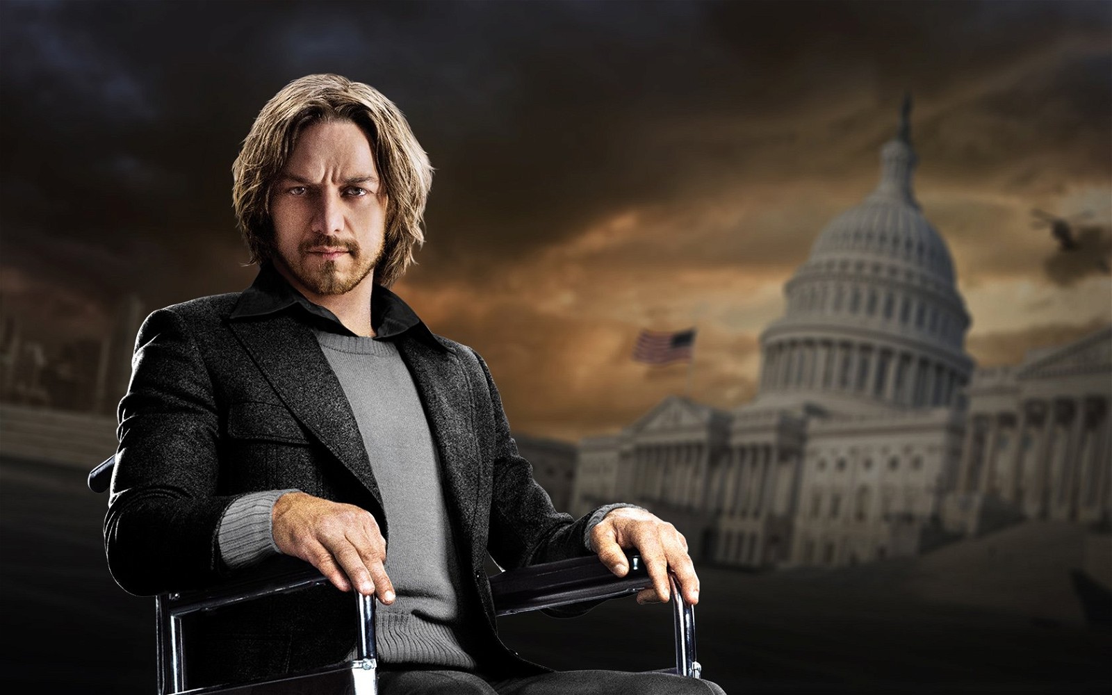 James McAvoy as Professor X in Days Of Future Past 