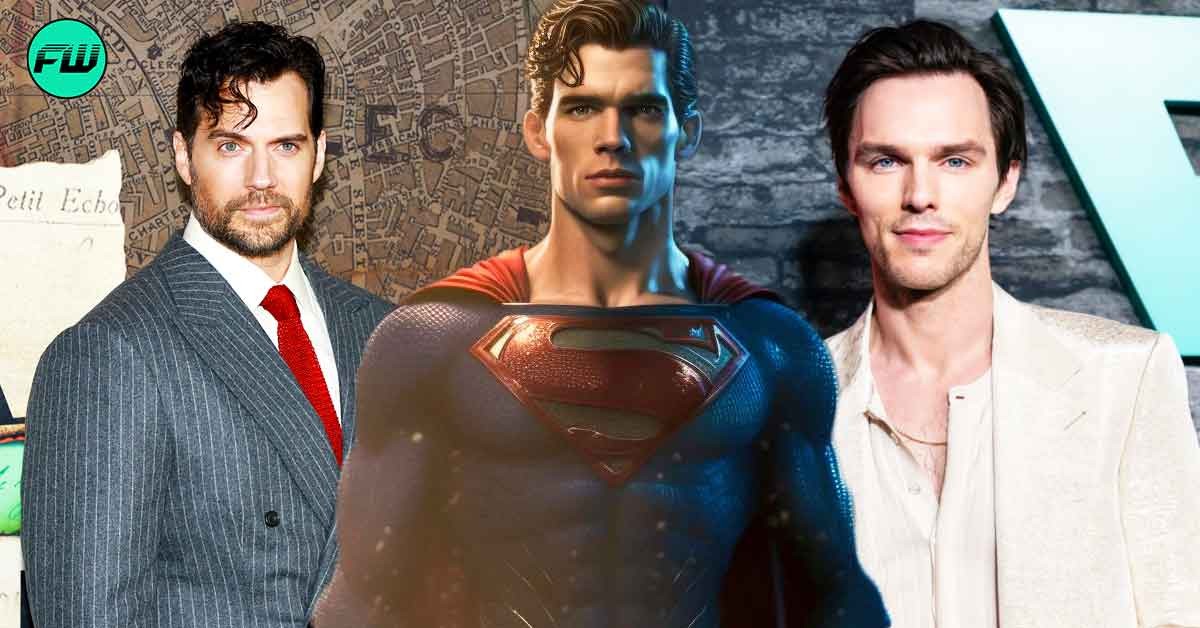 david coremswet as superman, henry cavill and nicholas hoult