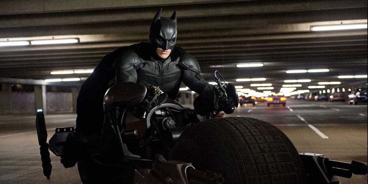 Christian Bale as Batman in a still from The Dark Knight Rises 