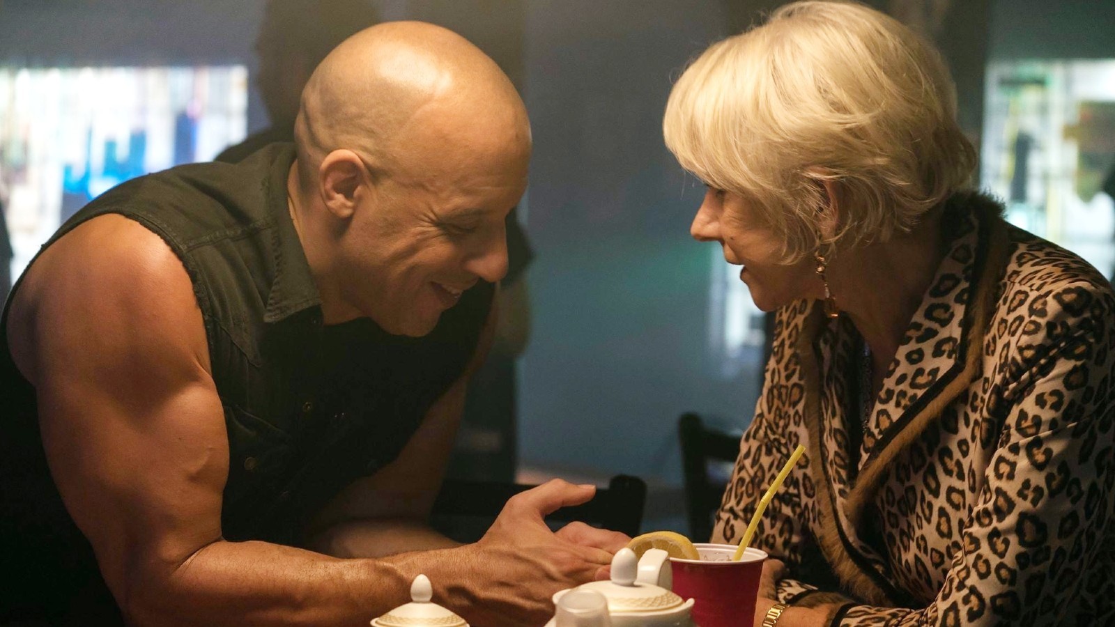 Helen Mirren and Vin Diesel in a still from the movie