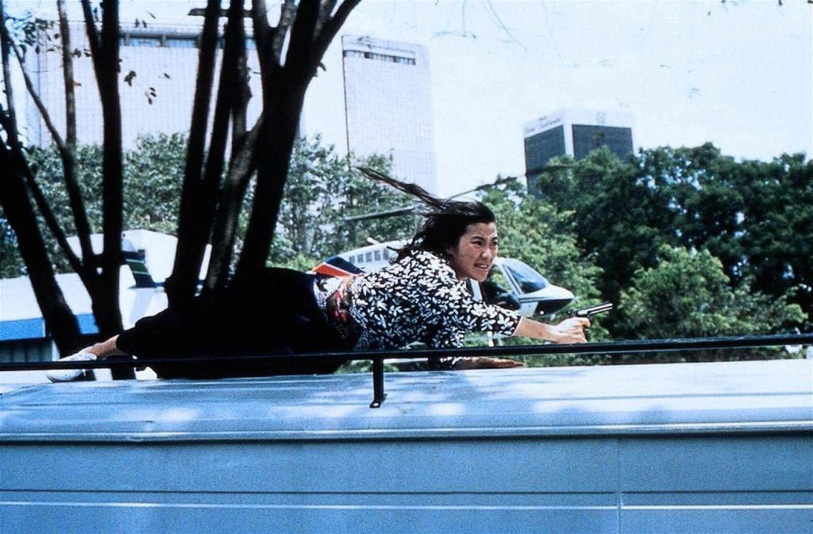 Michelle Yeoh's stunt in Police Story 3: Supercop