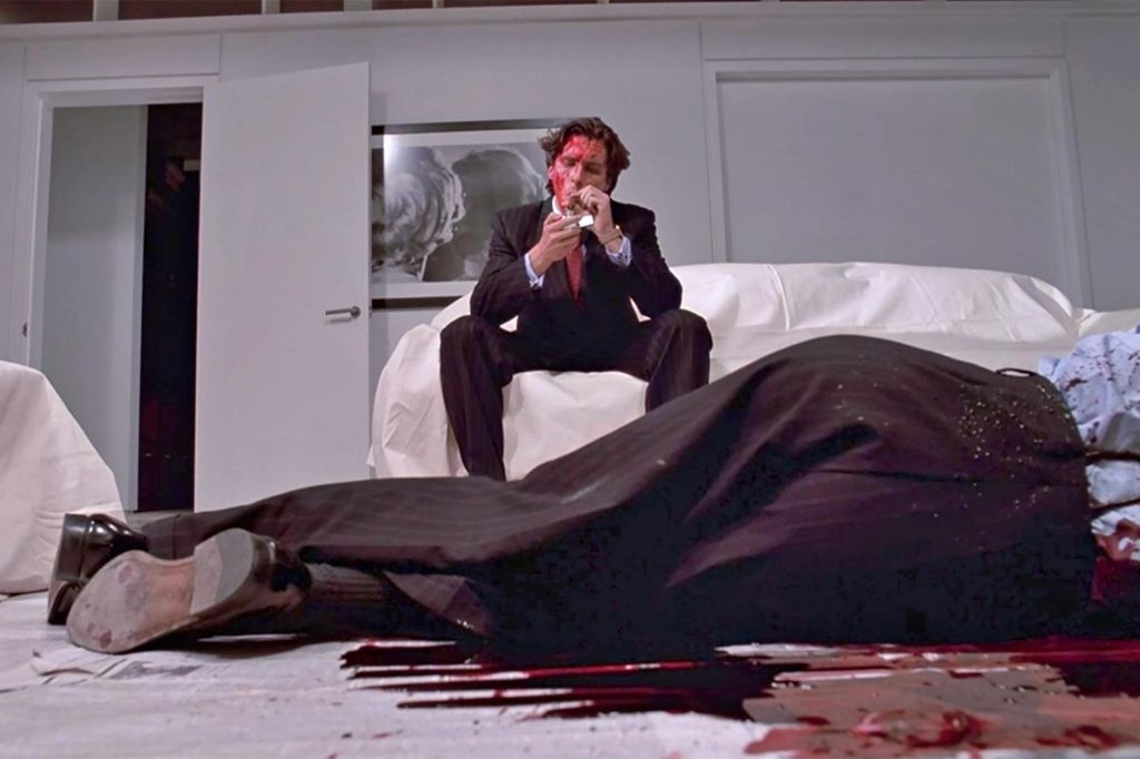 Christian Bale as Patrick Bateman in a still from American Psycho