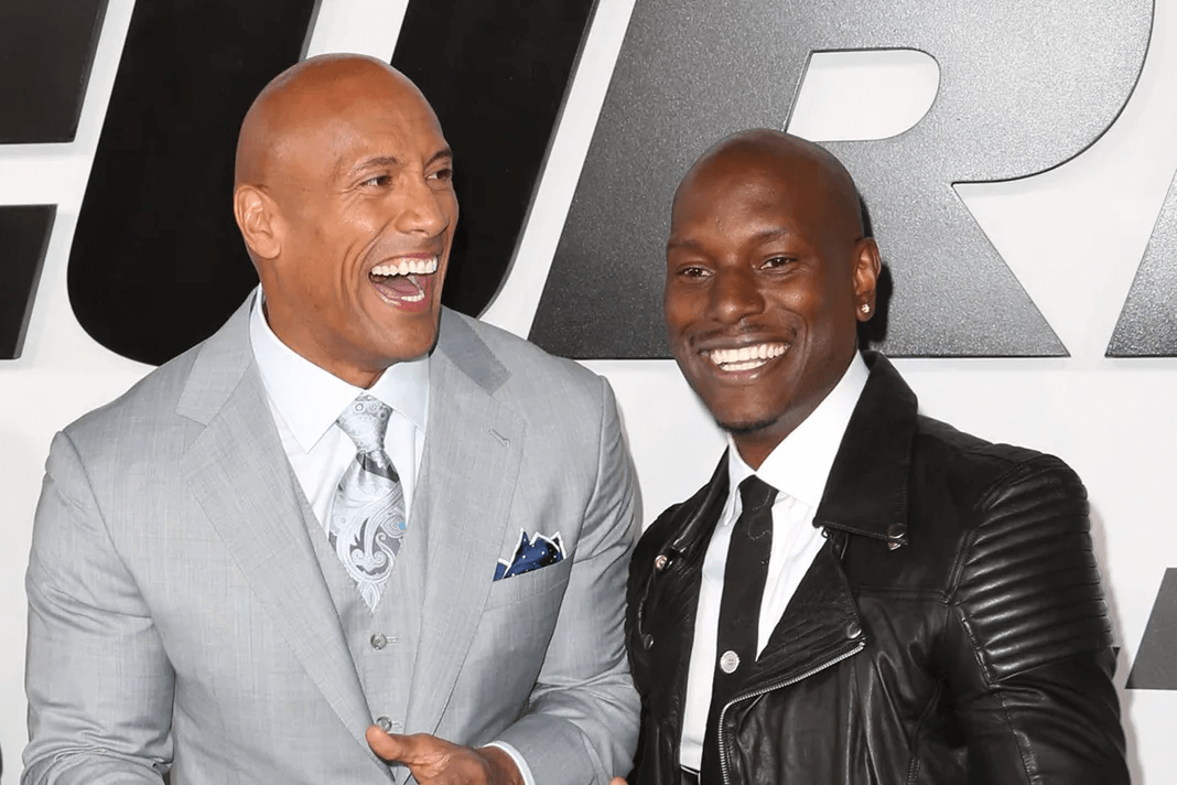 Tyrese Gibson and Dwayne Johnson