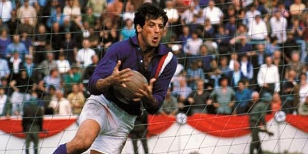 Sylvester Stallone in a still from Escape to Victory 
