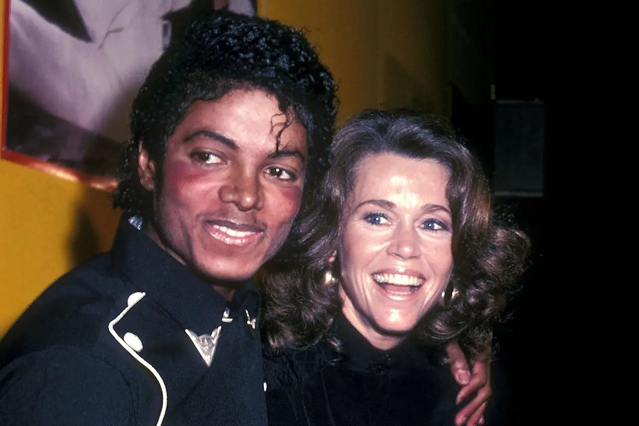 Jane Fonda with Michael Jackson