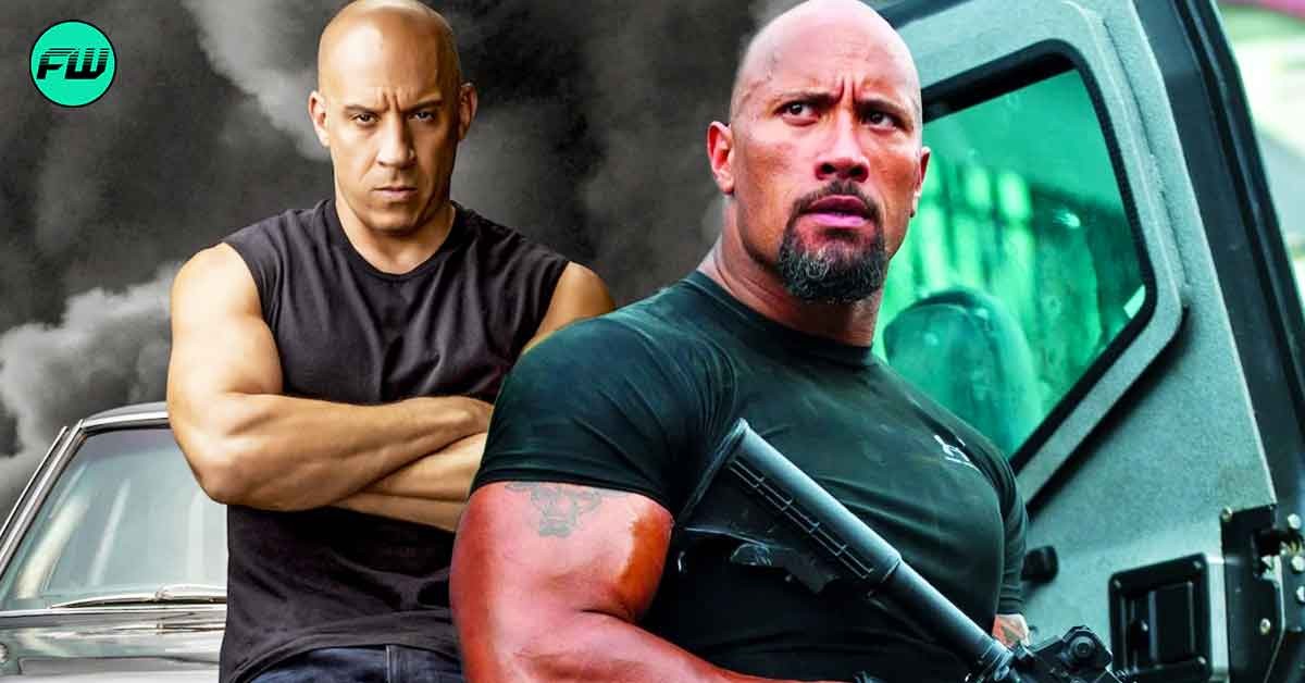 dwayne johnson and vin diesel in fast and furious