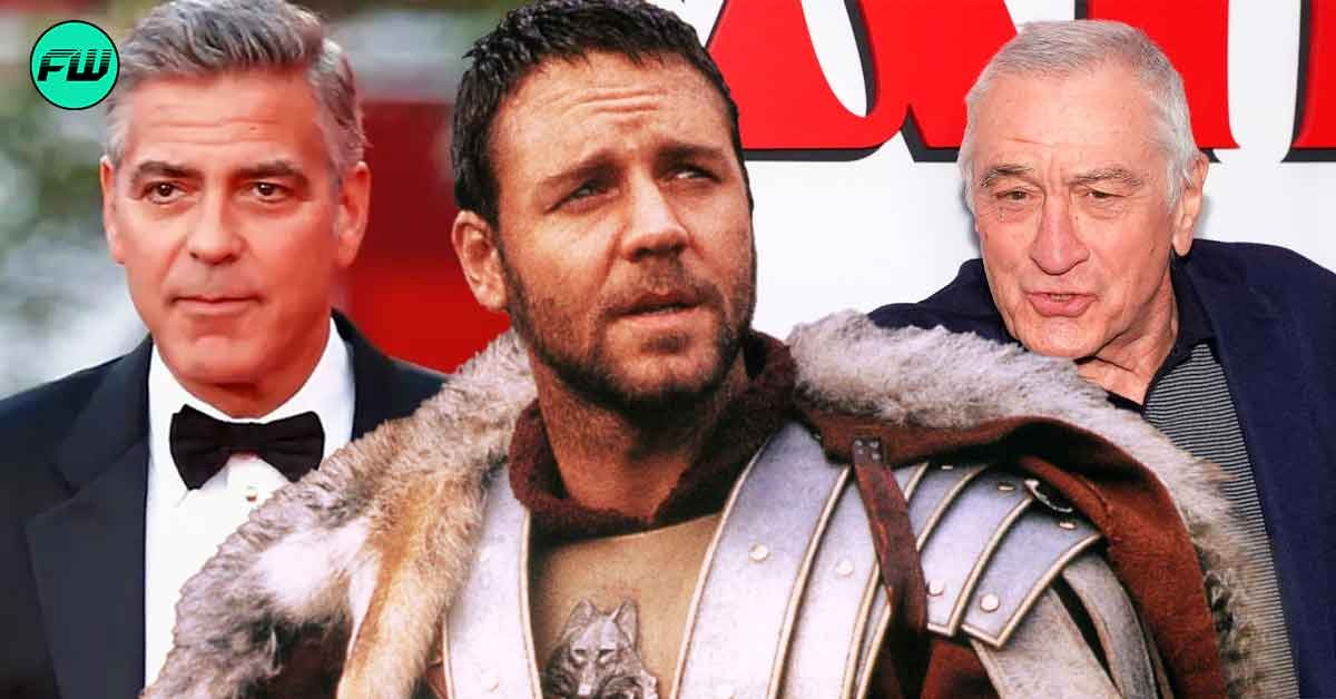 "He started it for no reason": George Clooney Vowed to Never Work With Russell Crowe After Gladiator Star Disrespected Harrison Ford and Robert De Niro