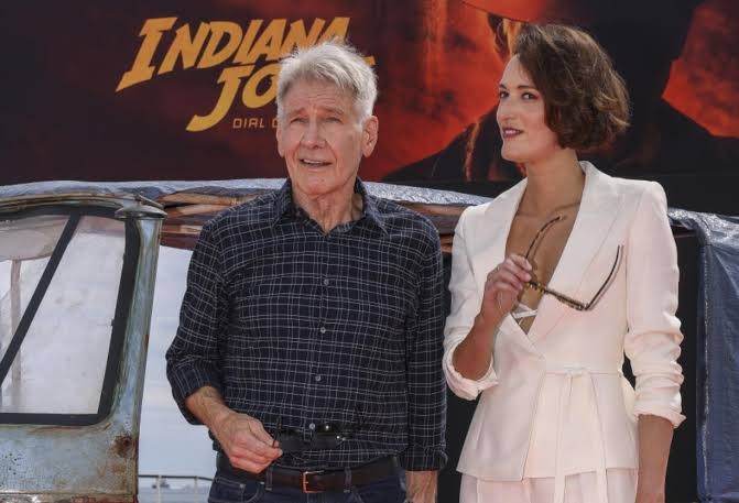 Harrison Ford and Phoebe Waller-Bridge at the Cannes Film Festival