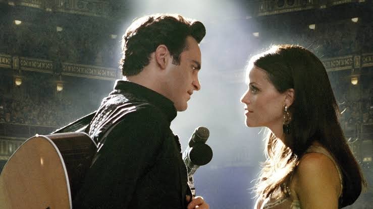 Joaquin Phoenix and Reese Witherspoon in Walk the Line