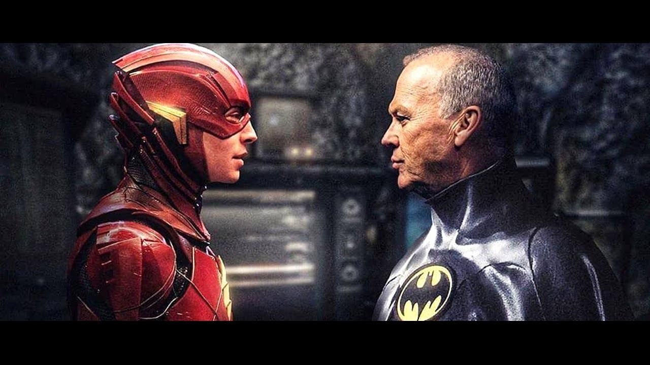 Michael Keaton plays Batman in The Flash (2023)