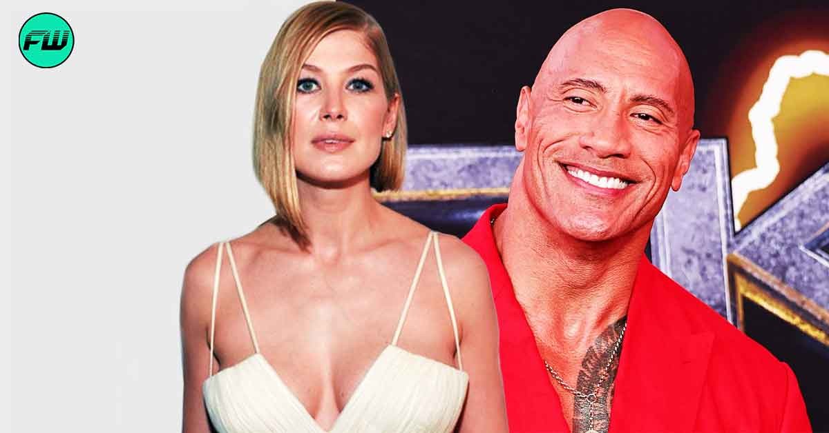 “He takes a piss at everyone and himself”: Rosamund Pike Was Afraid She Would Hate Working With Dwayne Johnson in $58 Million Box Office Disaster