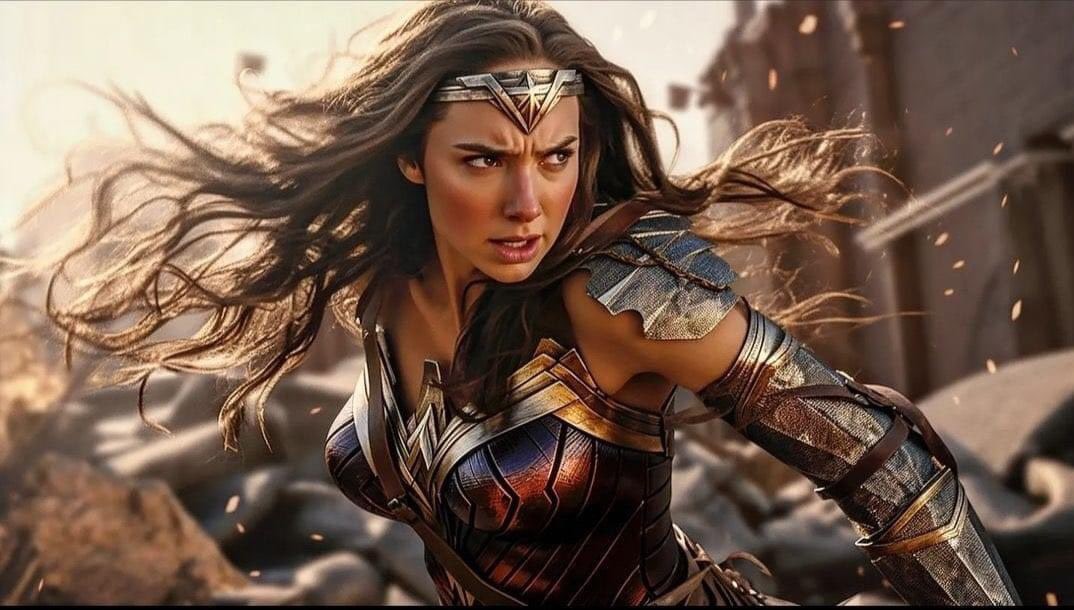 AI-generated image of Gal Gadot as Wonder Woman