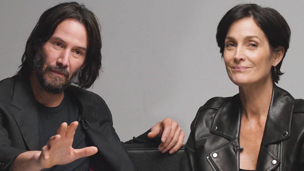 Keanu Reeves and Carrie-Anne Moss