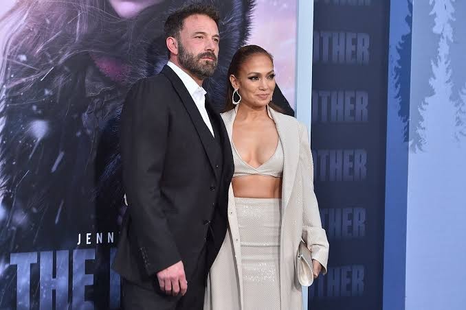 Ben Affleck and Jennifer Lopez at The Mother premiere