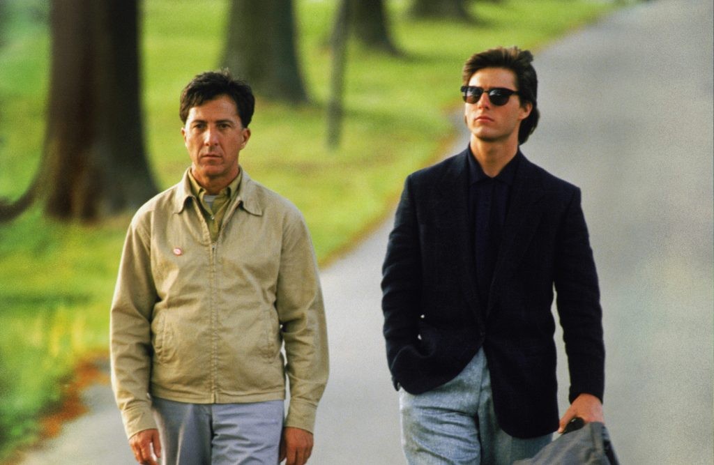 Dustin Hoffman and Tom Cruise in Rain Man (1988)