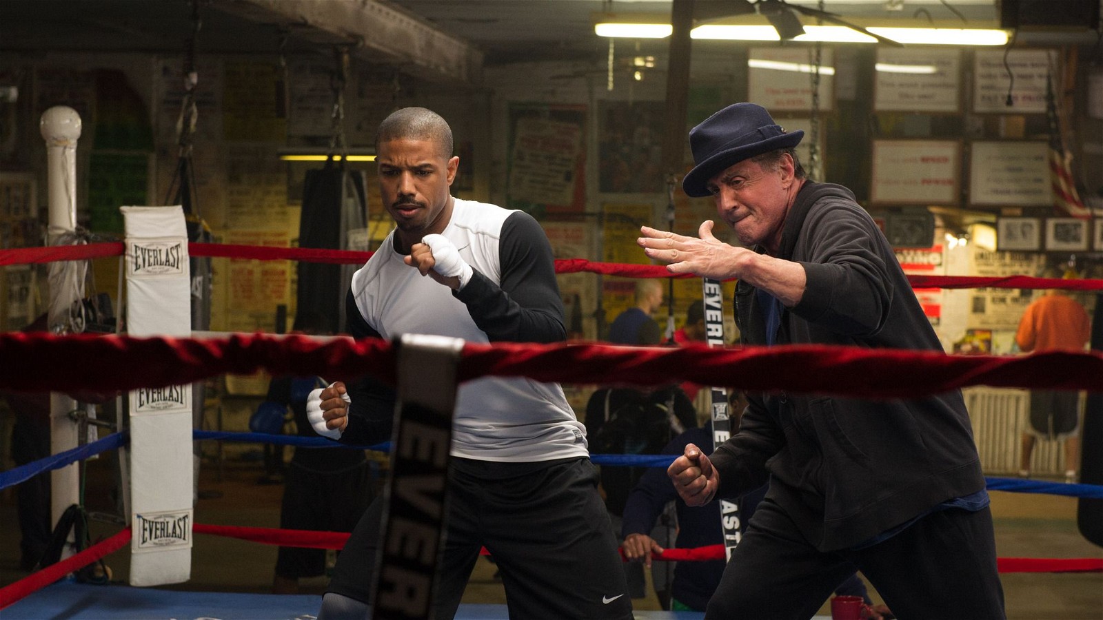 Michael B. Jordan and Sylvester Stallone in Creed