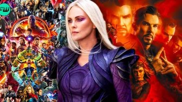mcu charcaters, charlize theron and doctor strange 2 poster
